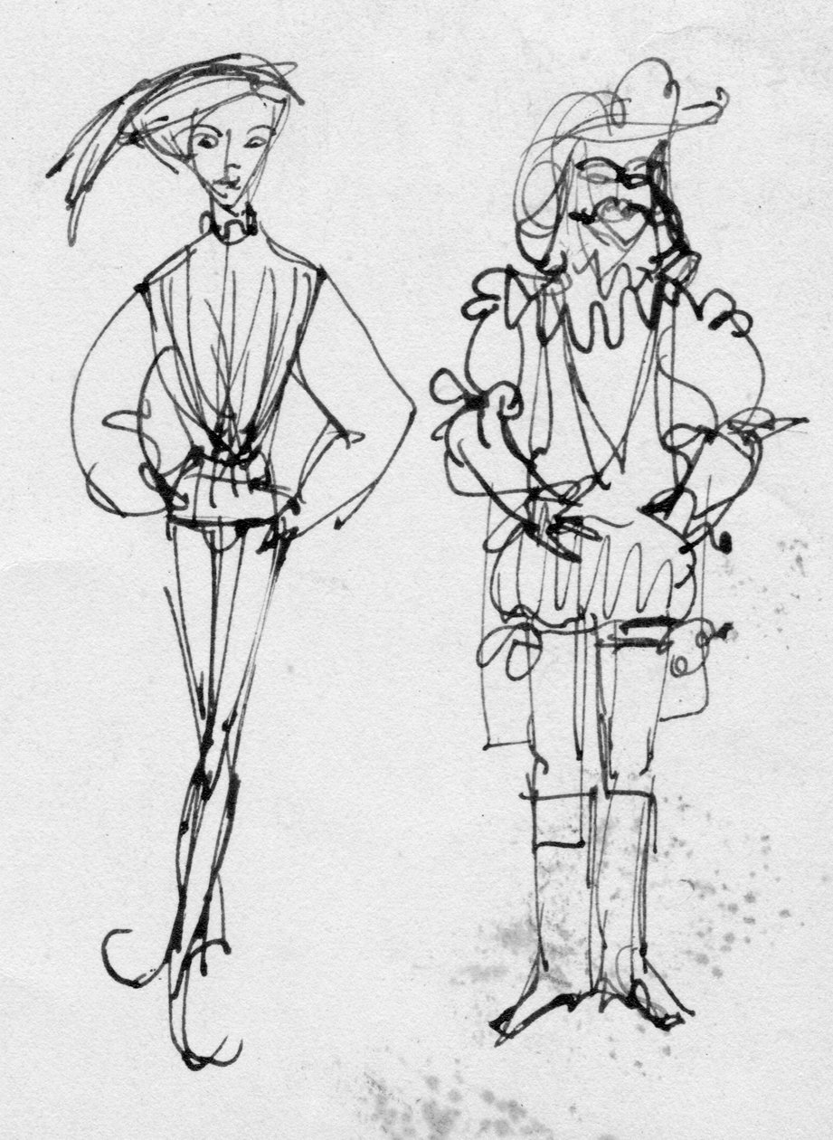 Menn i tidsriktig drakt, c1950. av Shirley Markham