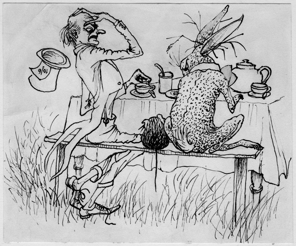 The Mad Hatter and the Hare, 1953. av Shirley Markham