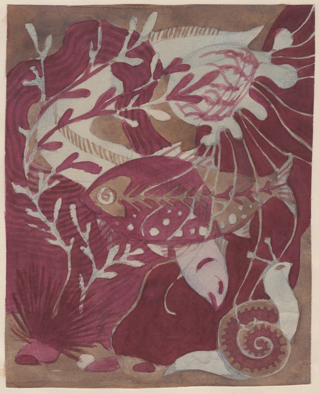 Undervannsscene, c1950. av Shirley Markham