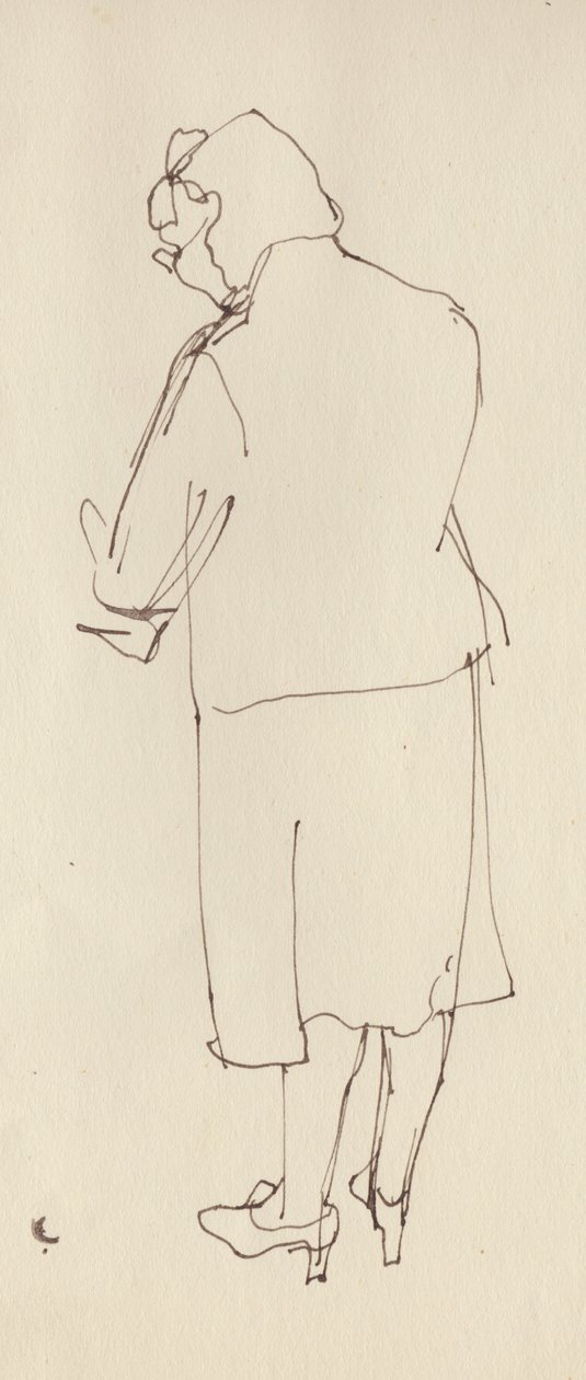 Kvinne bakfra, c1950. av Shirley Markham