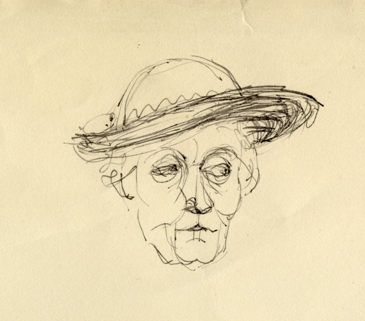 Kvinne i hatt, 1953. av Shirley Markham