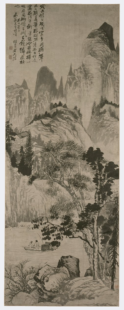Landskap for Yongweng av Shitao