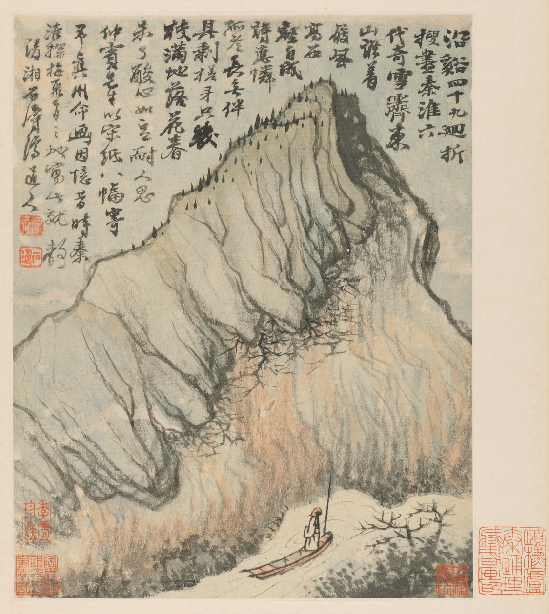 Minner om Qinhuai-elven, 1642-1707. av Shitao