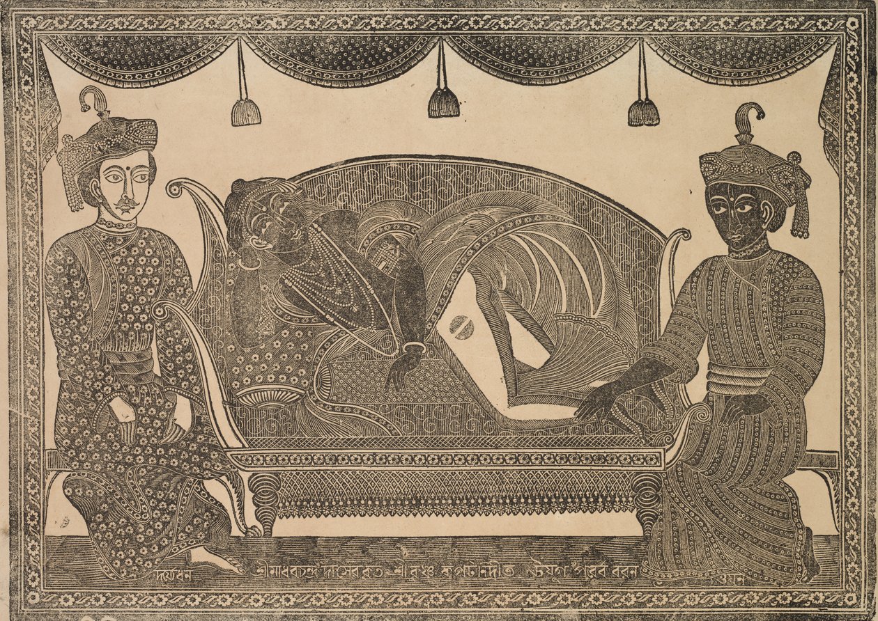 Kalighat maleri av Shri Gobinda Chandra Roy