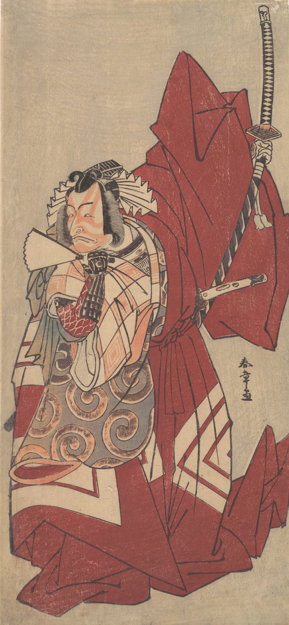 Kabuki Ac og r Ichikawa Danjuro V medlem vei. . . , 11. filum 1776. av Shunsho