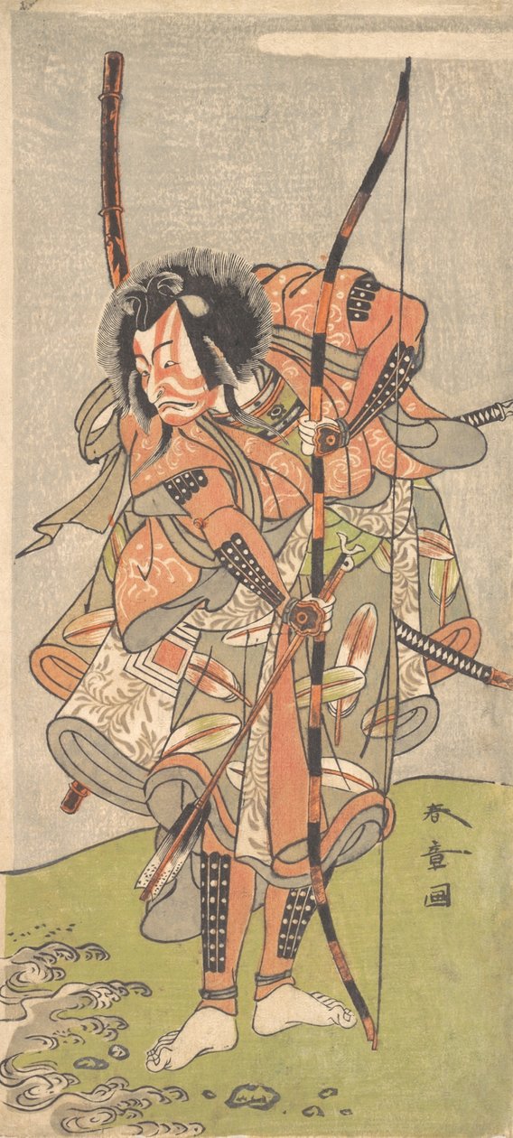 Kabuki ac and r Ichikawa Grape Dye Good Ichikawa Danjuro I V, 2. måned, 1774. av Shunsho