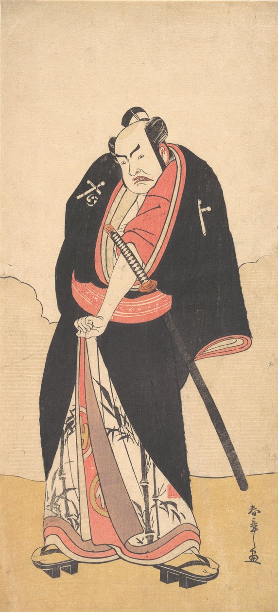 Kabuki Ac og r Nakamura Transparent Good As Rai Kakiguro, 2. måned, 1780. av Shunsho