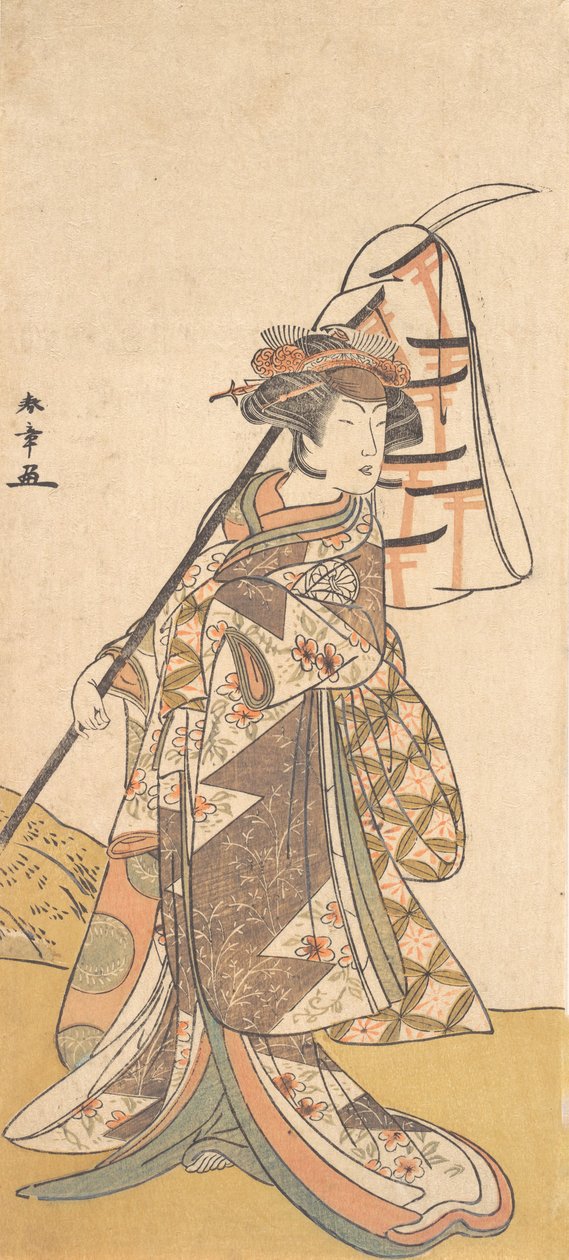 Kabuki ac and r Segawa Chrysanthemum Woman Godt medlem Ah Feh Mae Road Stille morgen, ikke sant? 1777. av Shunsho