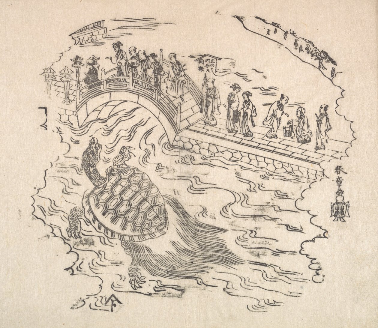 Shinabazu Benten Kaicho: Seremoni for tilbedelse av Benten ved Shinabazu-tempelet, 1700-tallet. av Shunsho