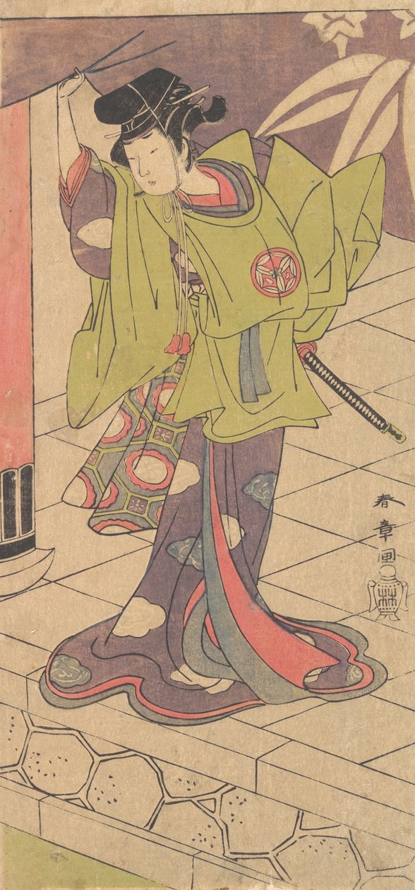 Den andre Yamashita Kinsaku i rollen som Tsukisayo, 2. måned, 1770. av Shunsho