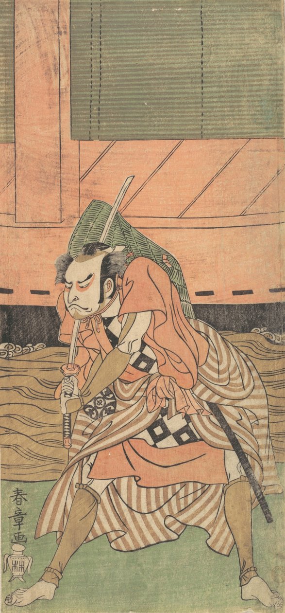 Den første Nakamura Nakazo som en samurai, ca. 1770. av Shunsho