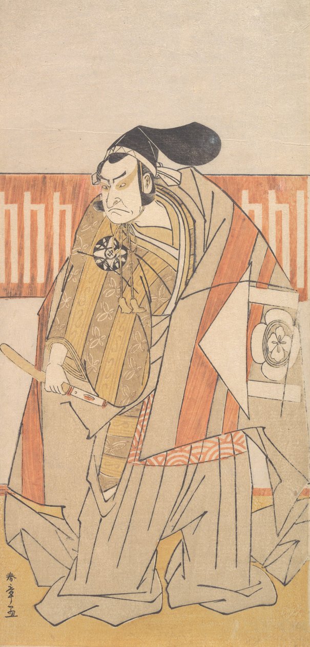 Den første Nakamura Nakazo i rollen som Kudo Suketsune, sannsynligvis 1775. av Shunsho