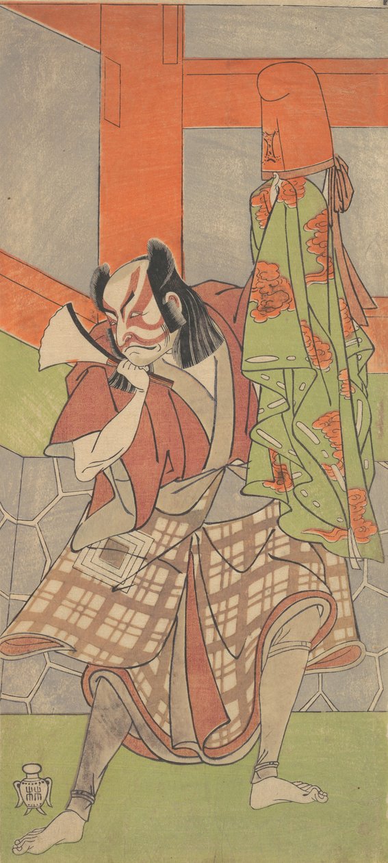 Den fjerde Ichikawa Danjuro i rollen som Yahei-byoe Munekiyo, 12. måned, 1768. av Shunsho