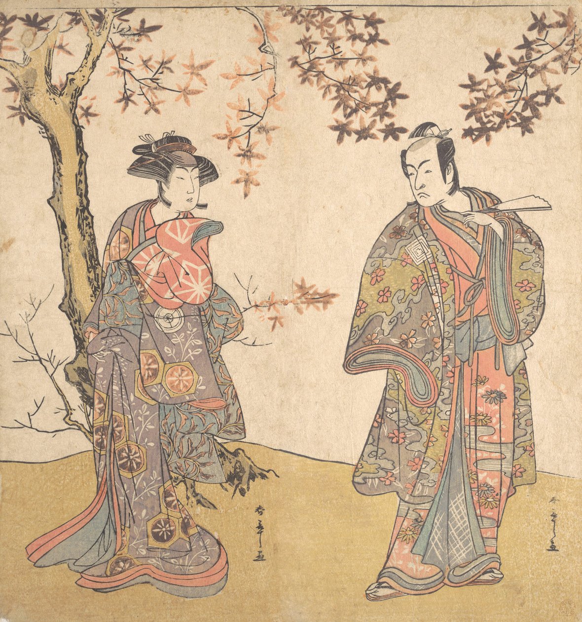 Den andre Ichikawa Monnosuke som ubevæpnet mann, sannsynligvis 1778. av Shunsho