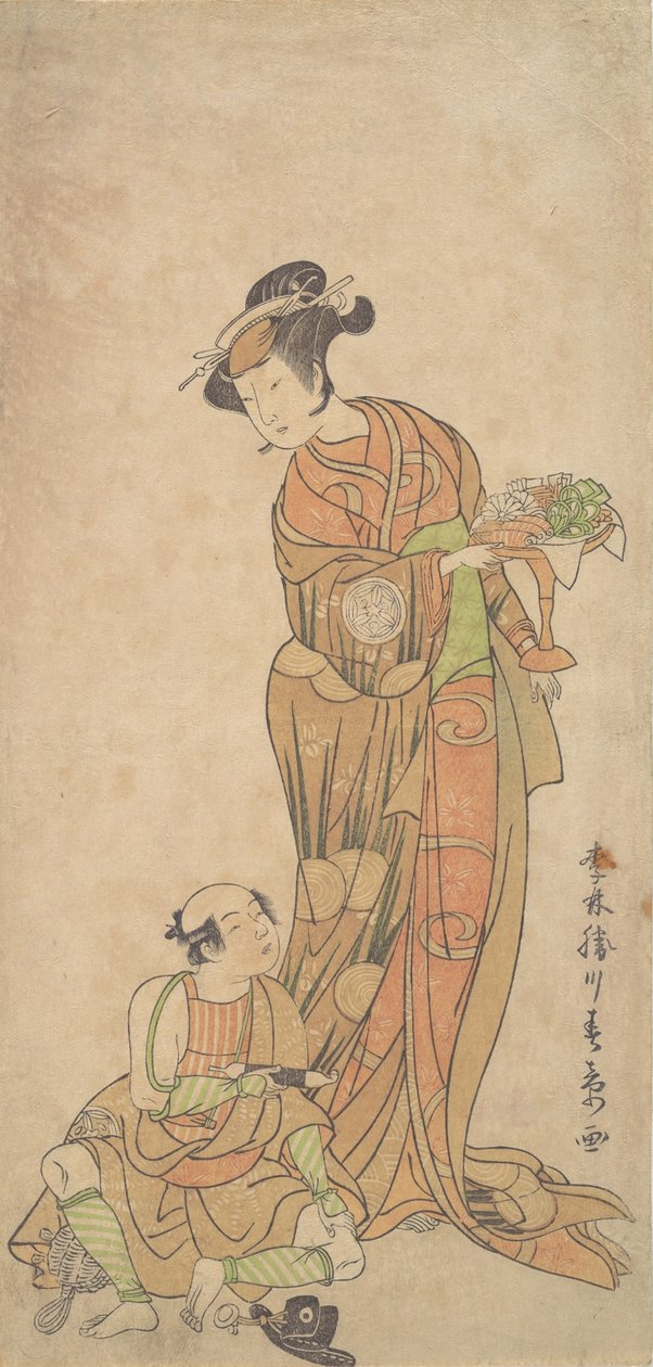 Den andre Yamashita Kinsaku i rollen som Shigenoi, sommeren 1772. av Shunsho