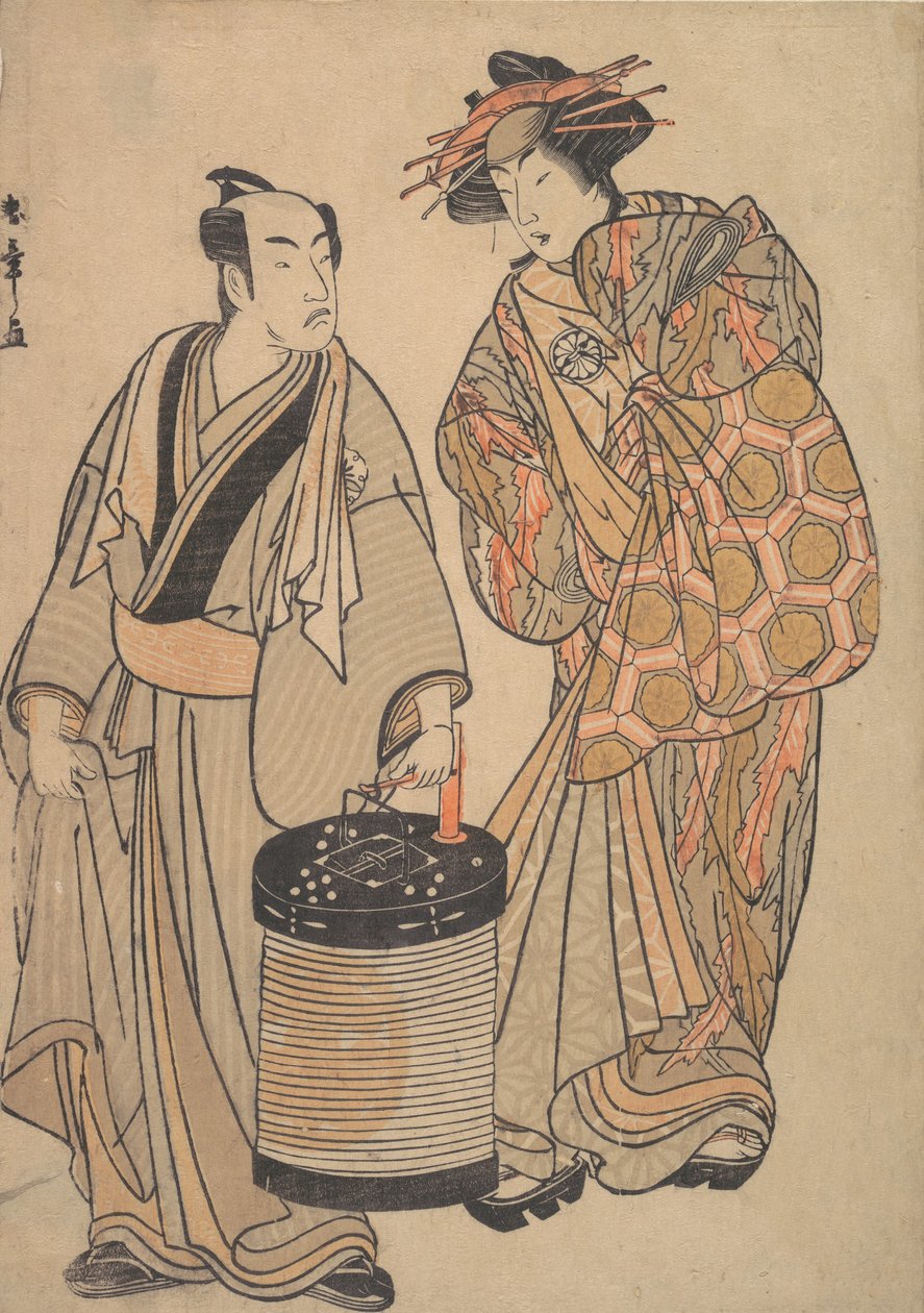 tee rd Segawa Chrysanthemum Woman As Plan Oiran, ikke sant? 1776. av Shunsho