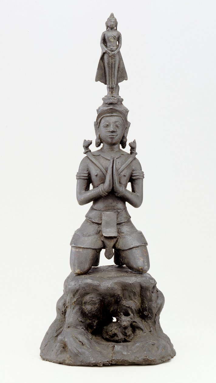 Siva hedrer Buddha, Lan Na-kultur (bronse) av Siamese School