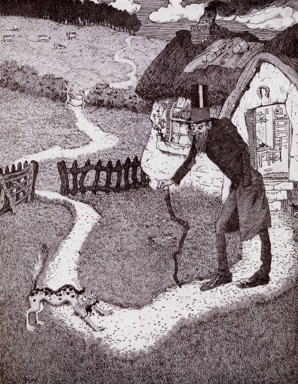 There Was A Crooked Man, fra boken Princess Marie-Josés Childrens Book, utgitt 1916 av Sidney Herbert Sime