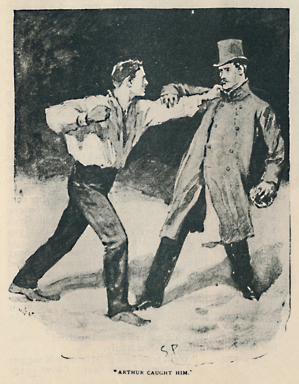 Arthur fanget ham, 1892 av Sidney Paget