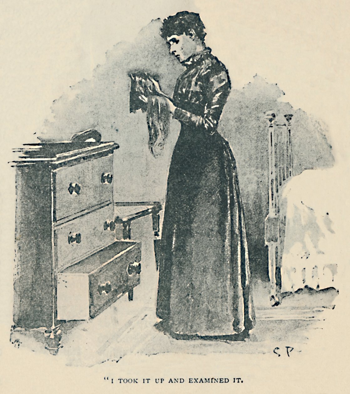 Jeg tok det opp og undersøkte det, 1892 av Sidney Paget