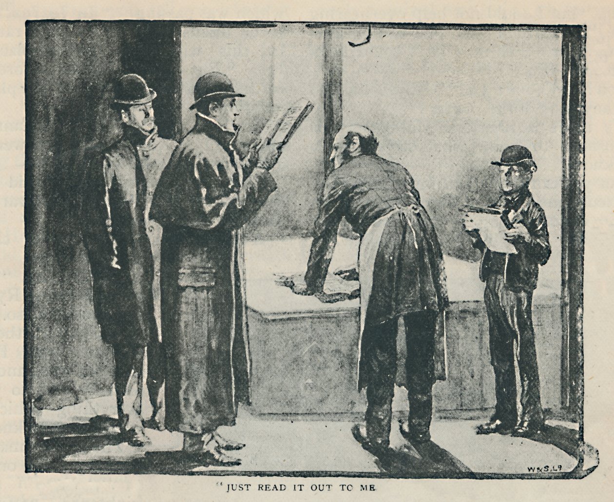 Bare les det opp for meg, 1892 av Sidney Paget