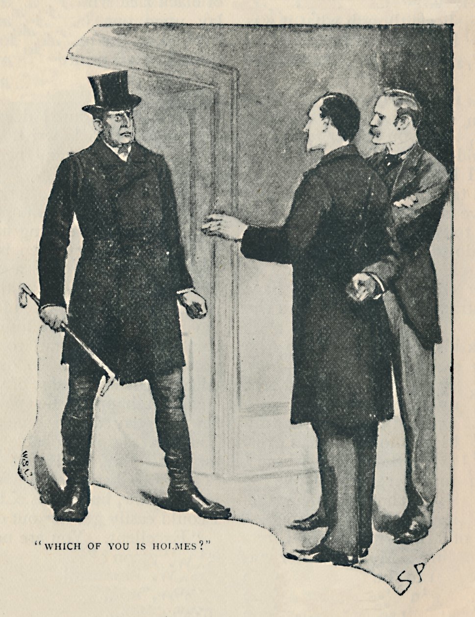 Hvem av dere er Holmes, 1892 av Sidney Paget