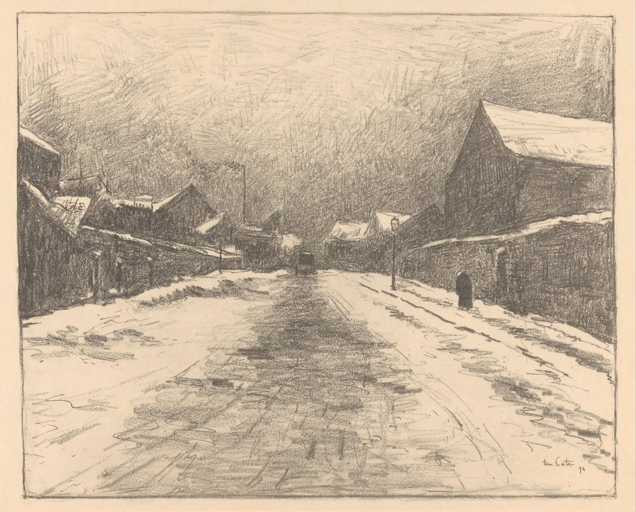 snødekt gate av Siebe Johannes ten Cate