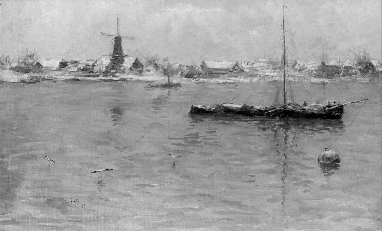 Dordrecht om vinteren av Siebe Johannes ten Cate