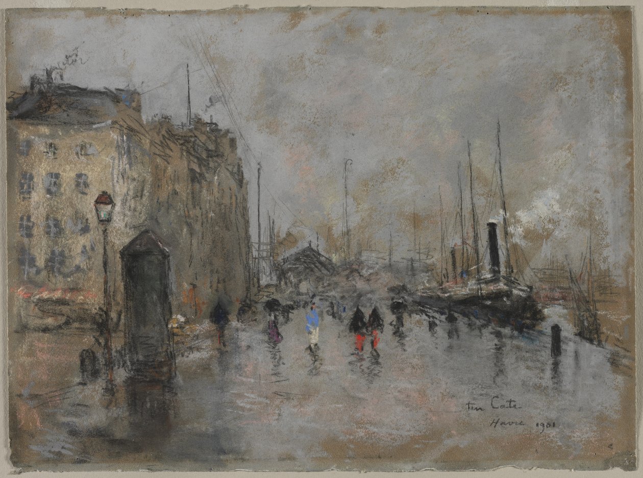 Grand Quai i Le Havre, 1901. av Siebe Johannes ten Cate