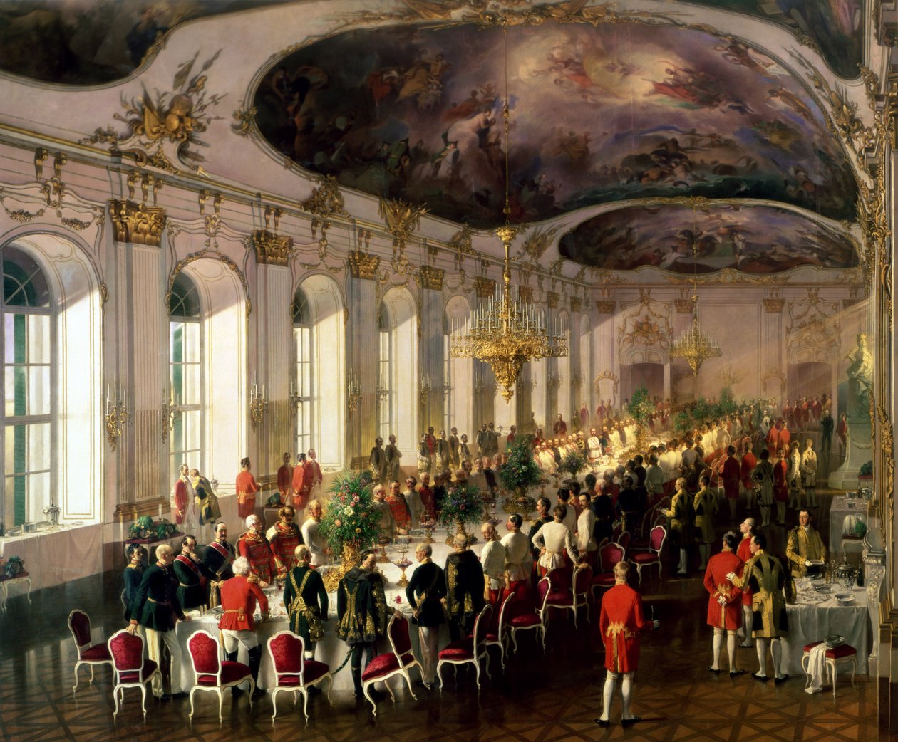 Feiring i anledning årsdagen for Military Order of Maria Theresa, 1861 av Siegmund L