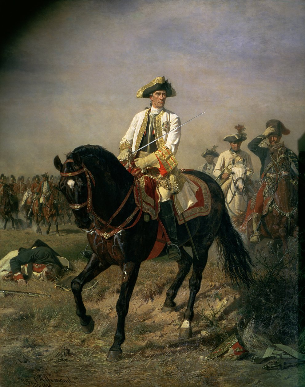 Feltmarskalk baron Ernst von Laudon (1717–90), general i syvårskrigen og den bayerske arvefølgekrigen av Siegmund L