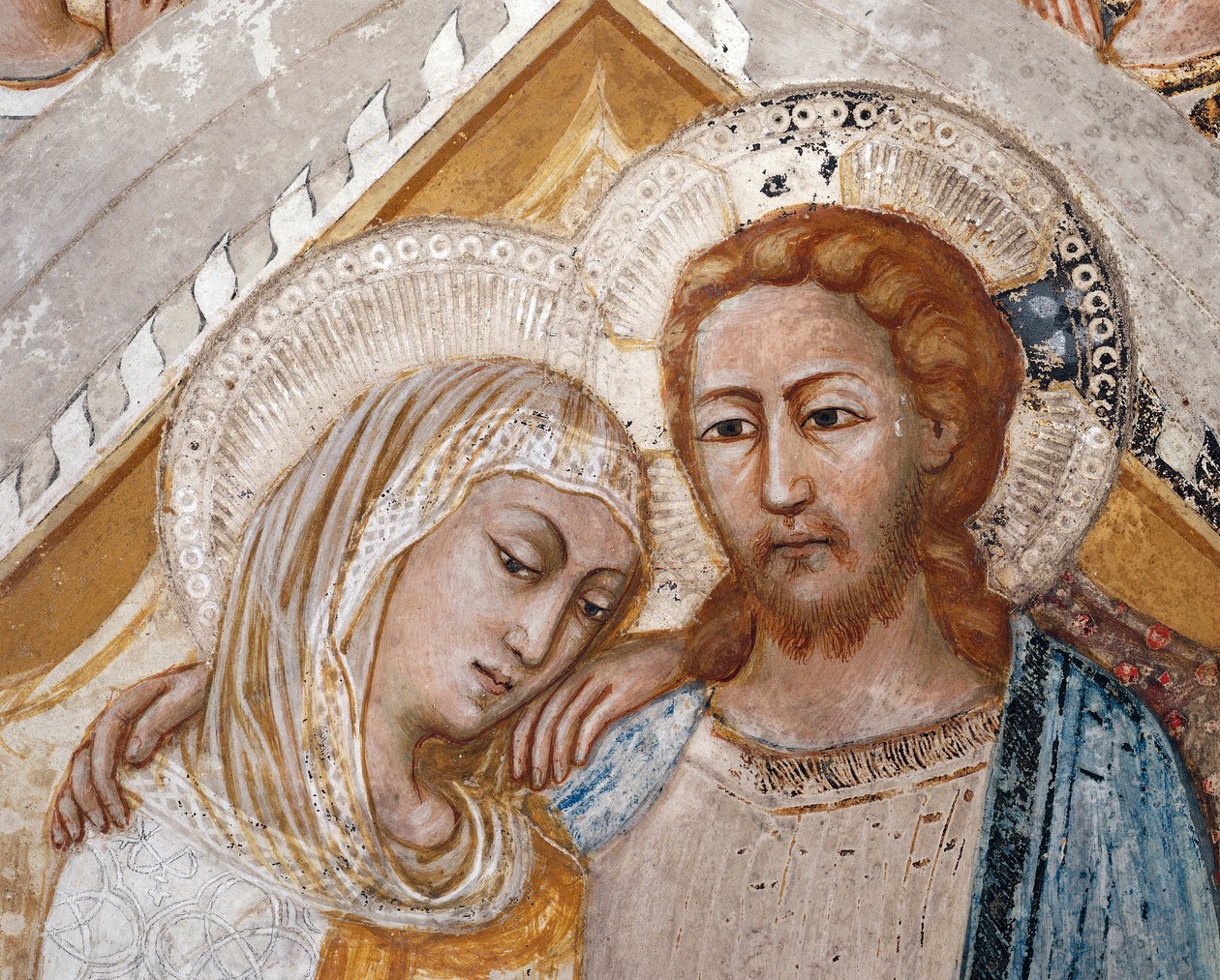 The Assumption of the Virgin, detalj av Sienese School