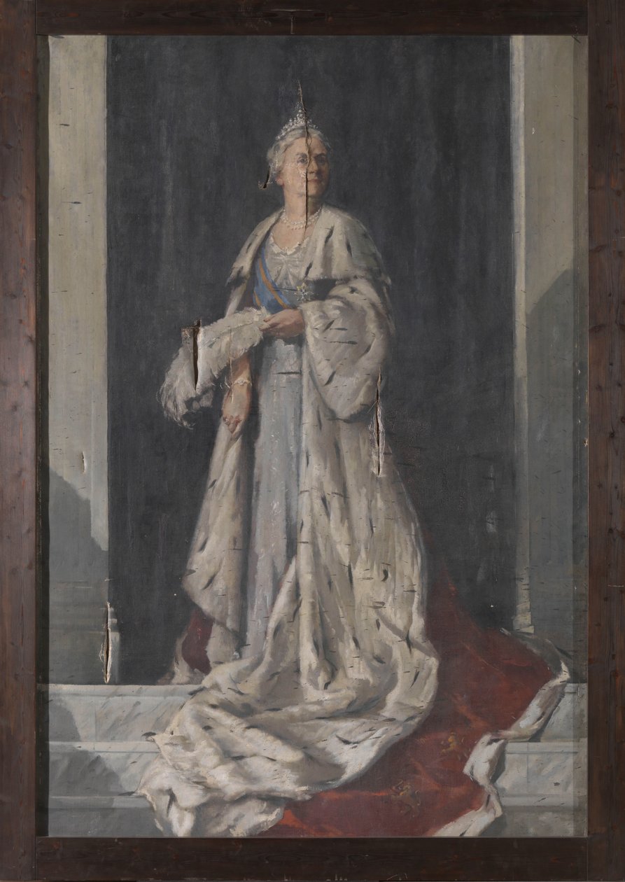 Portrett av Wilhelmina, dronning av Nederland av Sierk Schröder