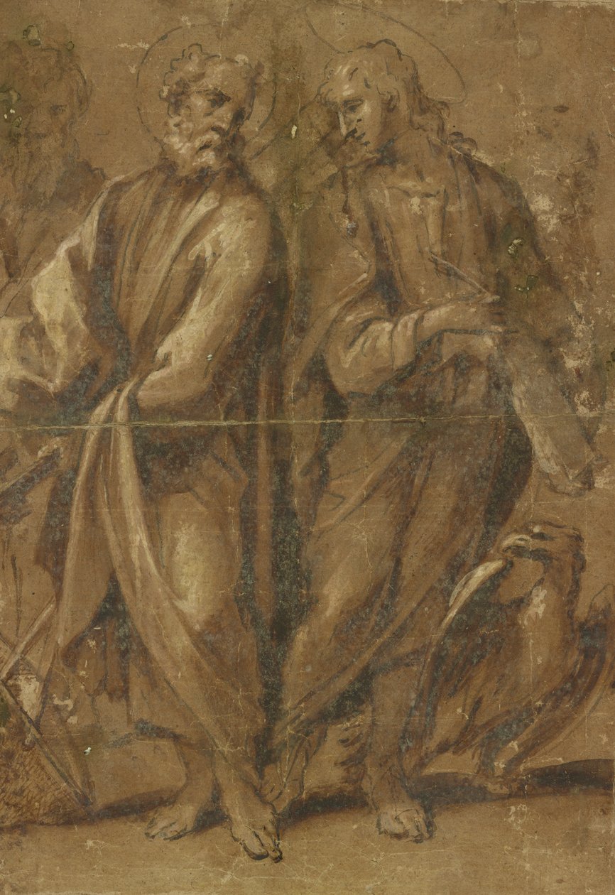 De hellige Peter og Johannes av Sigismondo Caula