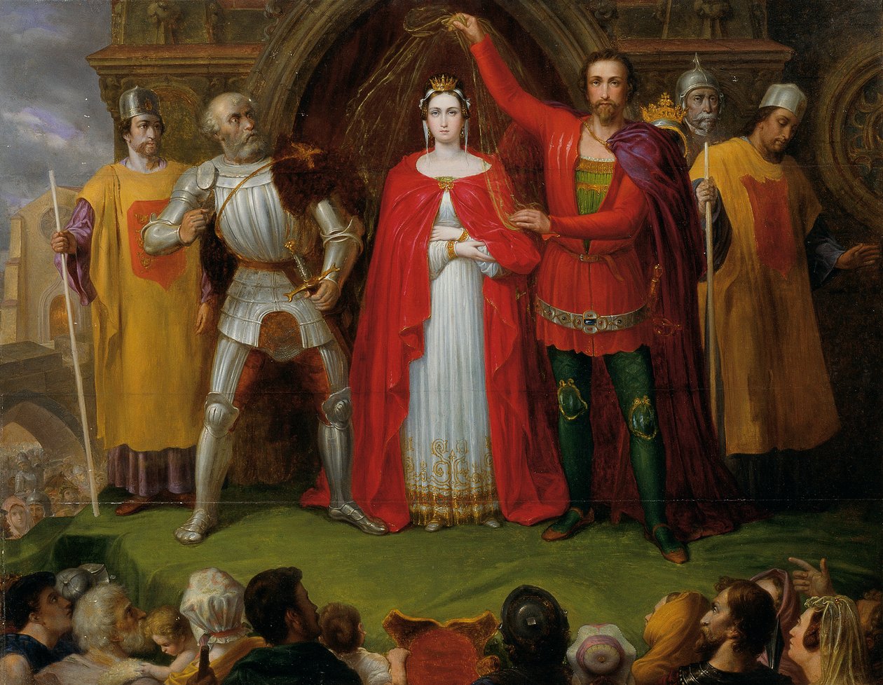 Bryllup til kong Alfred den store av England av Sigmund Ferdinand von Perger