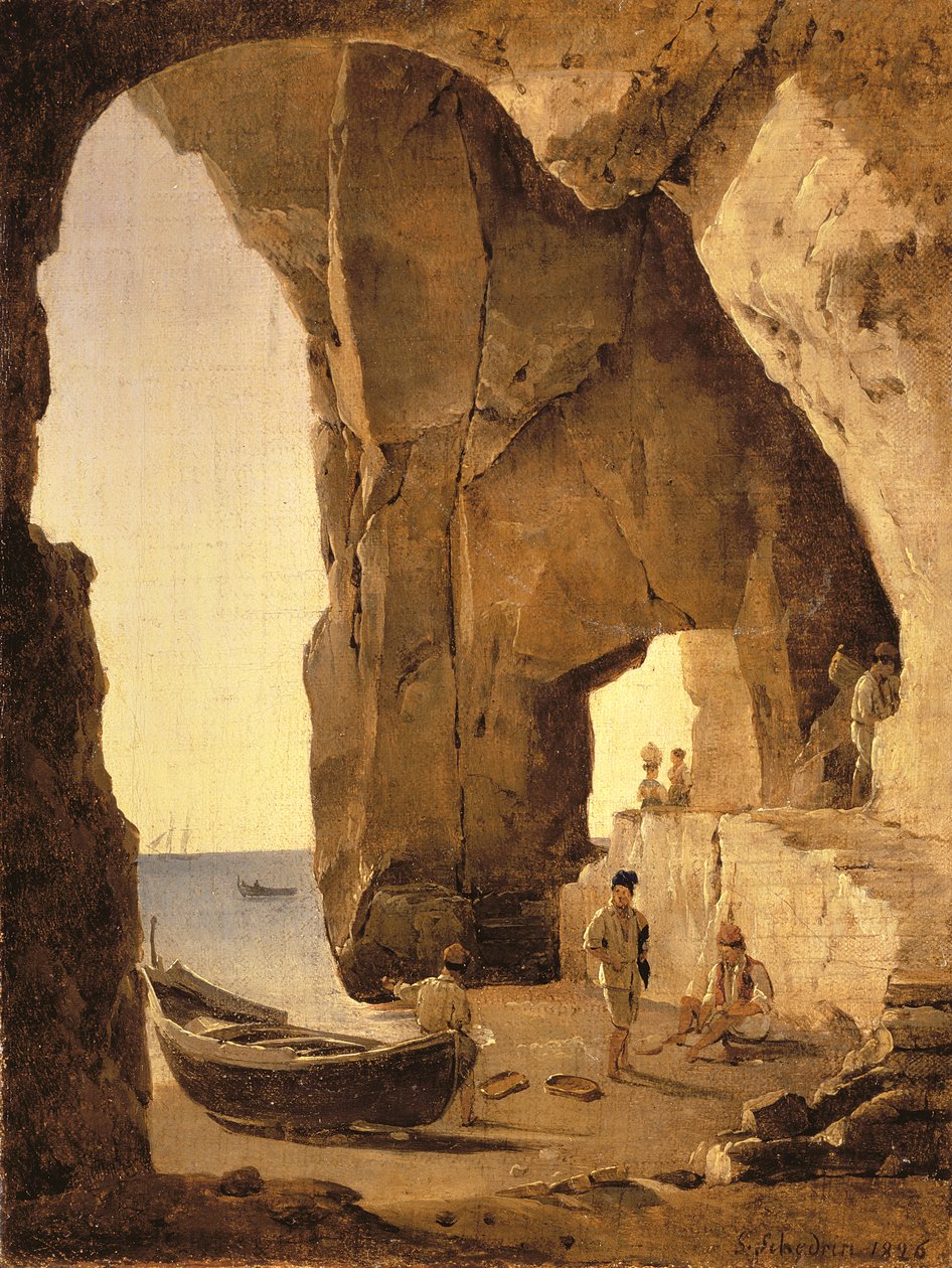 Hule i Sorrento, 1826 av Silvestr Fedosievich Shchedrin