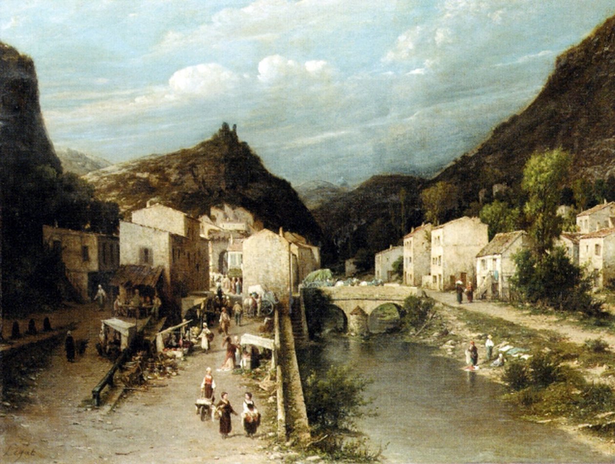 En fjellby, Italia av Silvestro Lega