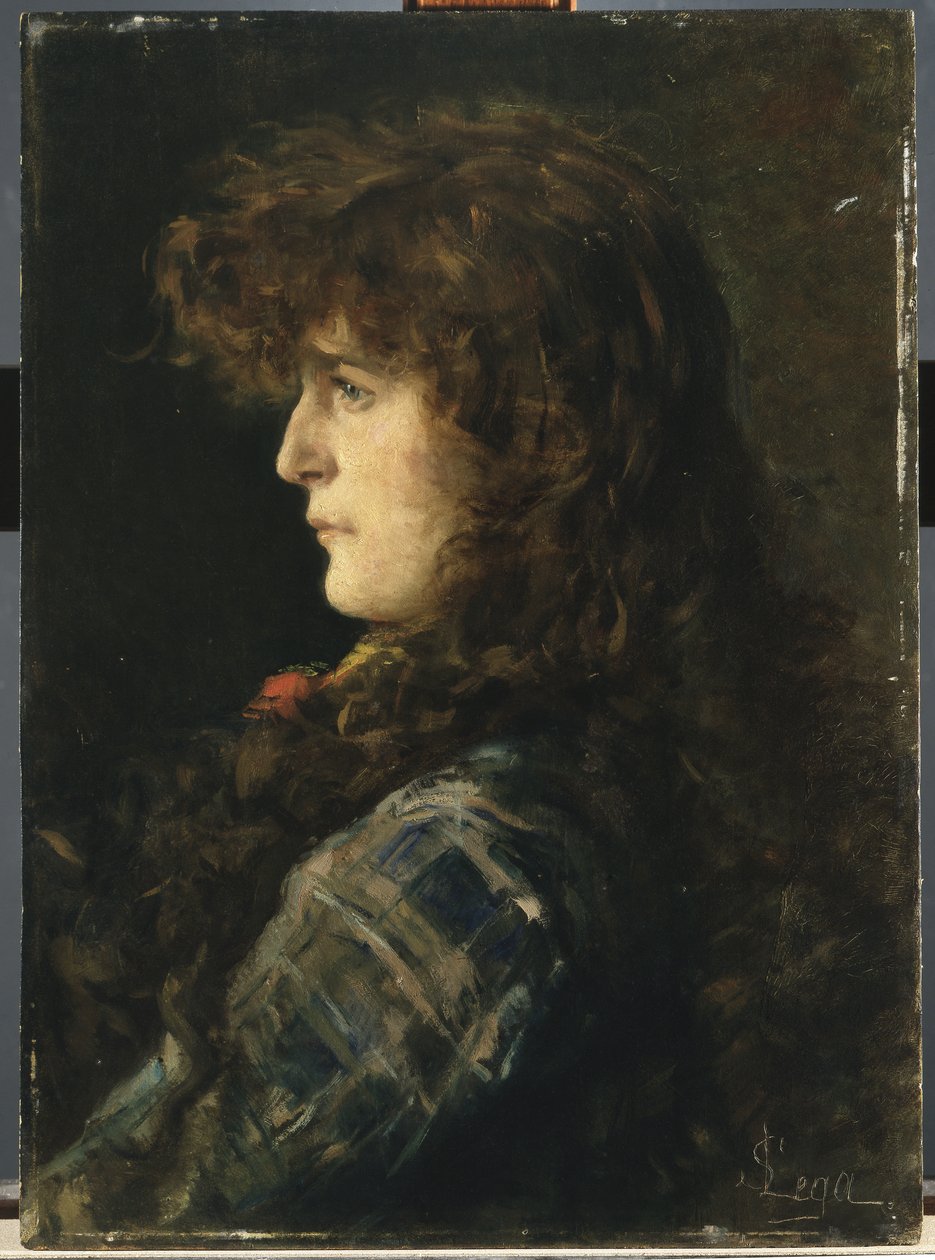 Head of Woman eller Gabbrigiana av Silvestro Lega