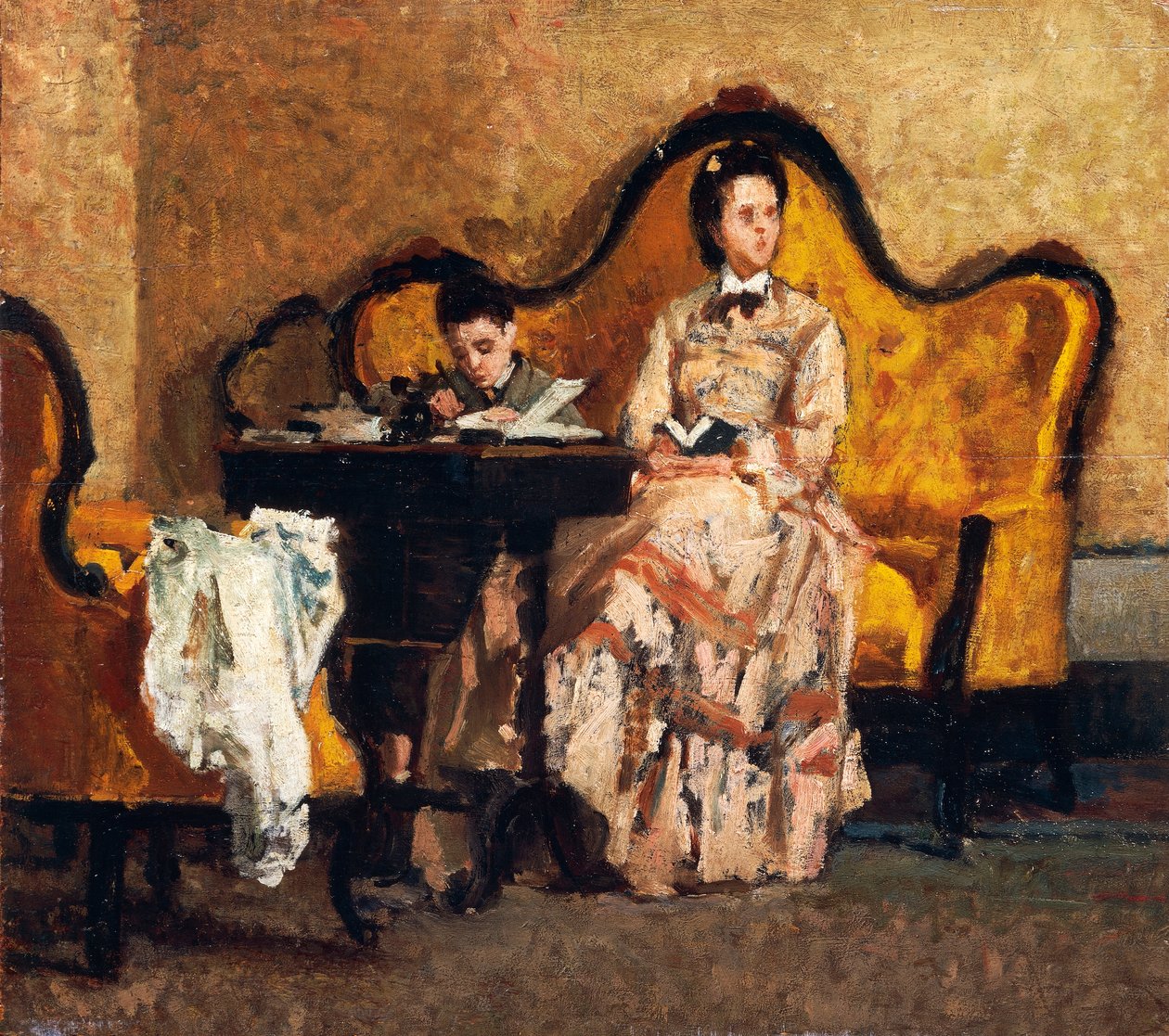 Lekser, av Silvestro Lega (1826-1895) av Silvestro Lega