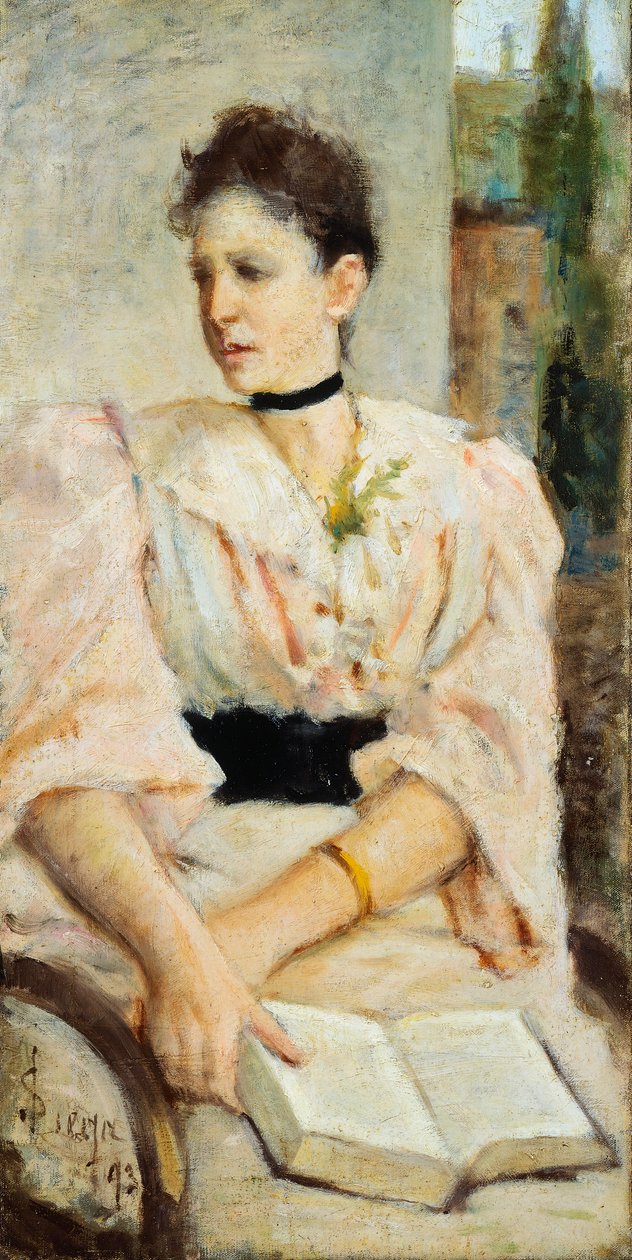 Portrett av Paola Bandini av Silvestro Lega
