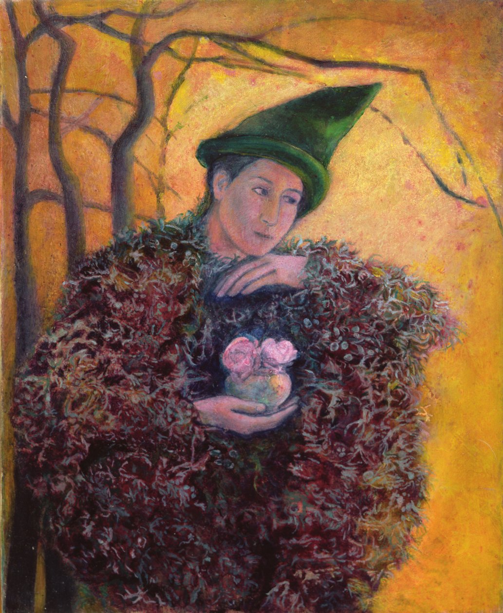 The Keeper of the Roses, 2003 (olje på gesso-panel) av Silvia Pastore