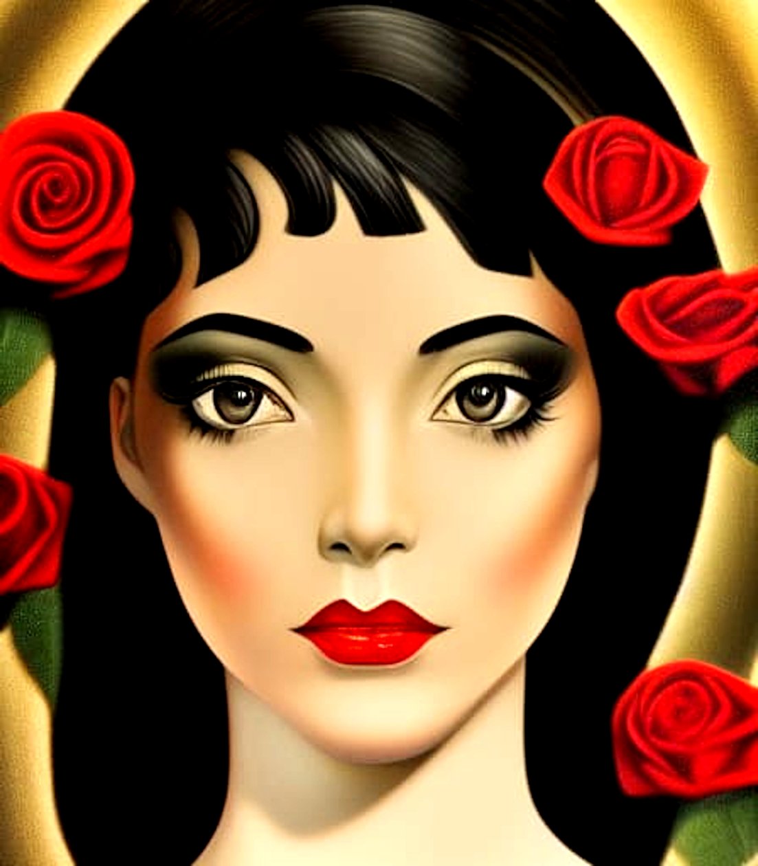 Rose Girl: Elegance in AI Transformation av Silvia Martini
