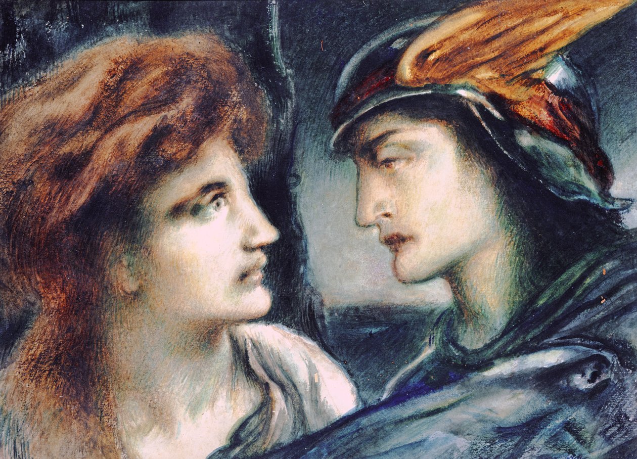 Merkur og Persefone av Simeon Solomon