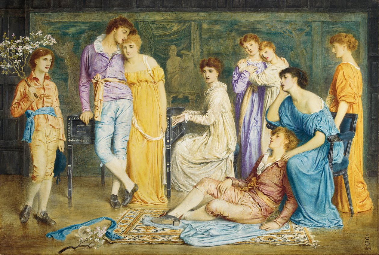 Et preludium av Bach, 1868 av Simeon Solomon