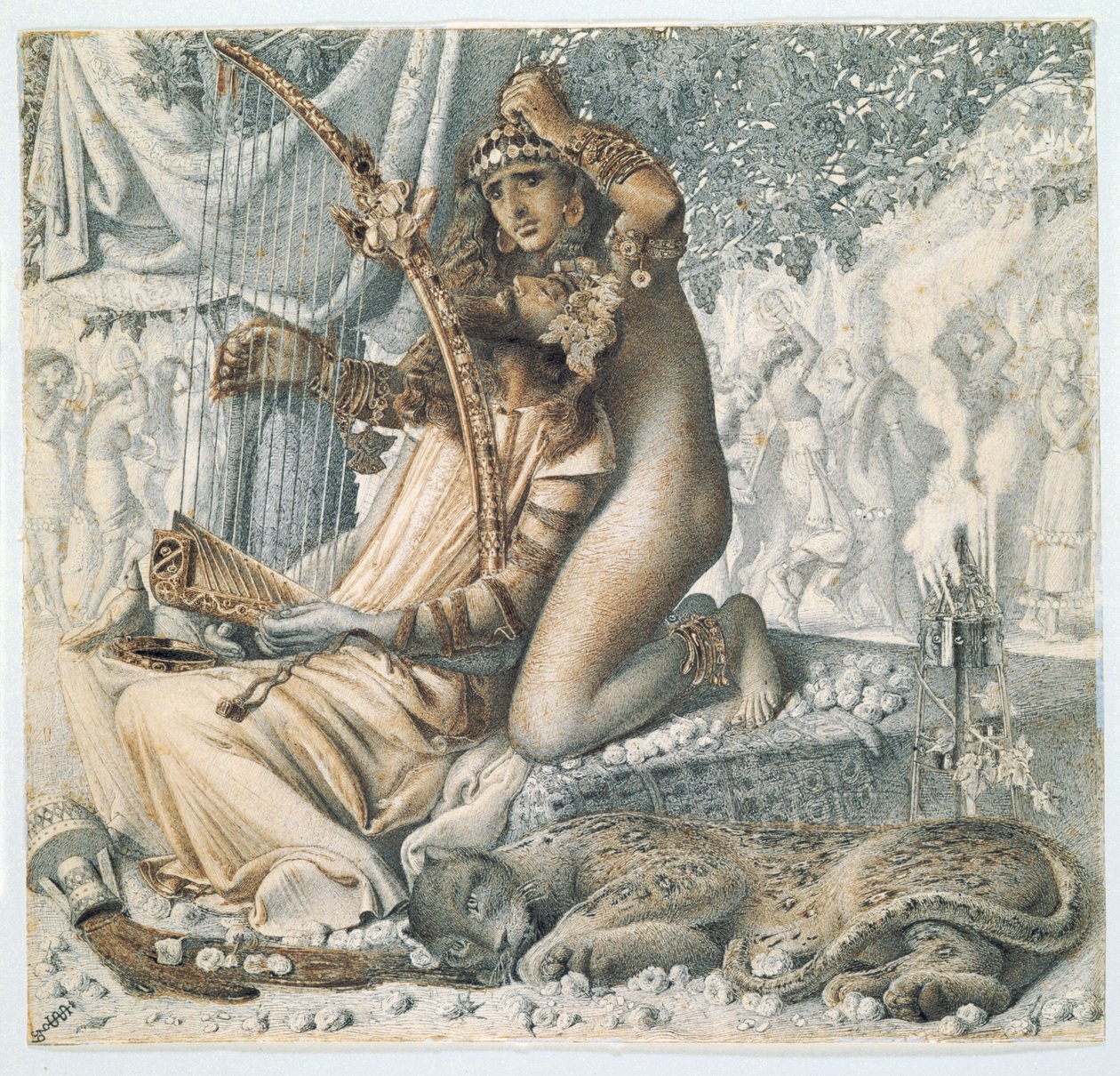"Babylon har vært en gyllen kopp", 1859 av Simeon Solomon