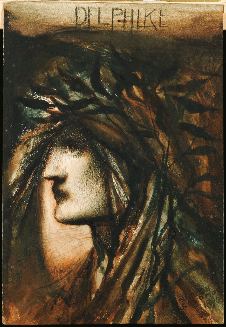Delphike, 1896 av Simeon Solomon