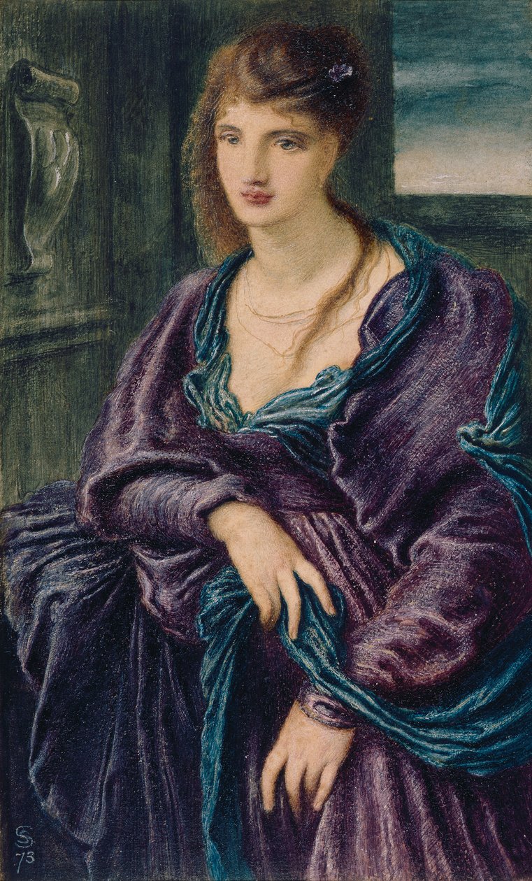 Studie: Kvinnefigur av Simeon Solomon