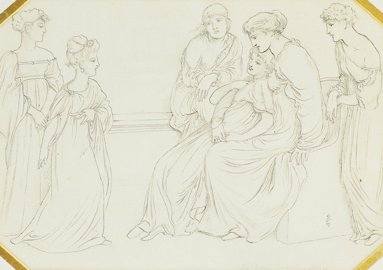 Den lille improvisatrisen, 1867 av Simeon Solomon