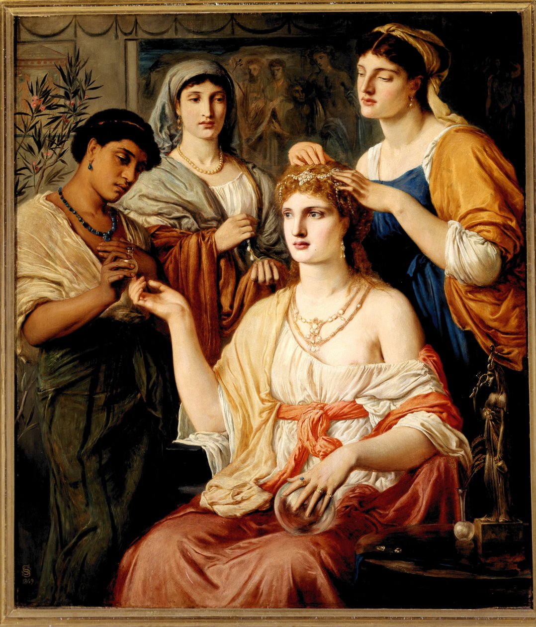 Toalettet til en romersk dame av Simeon Solomon