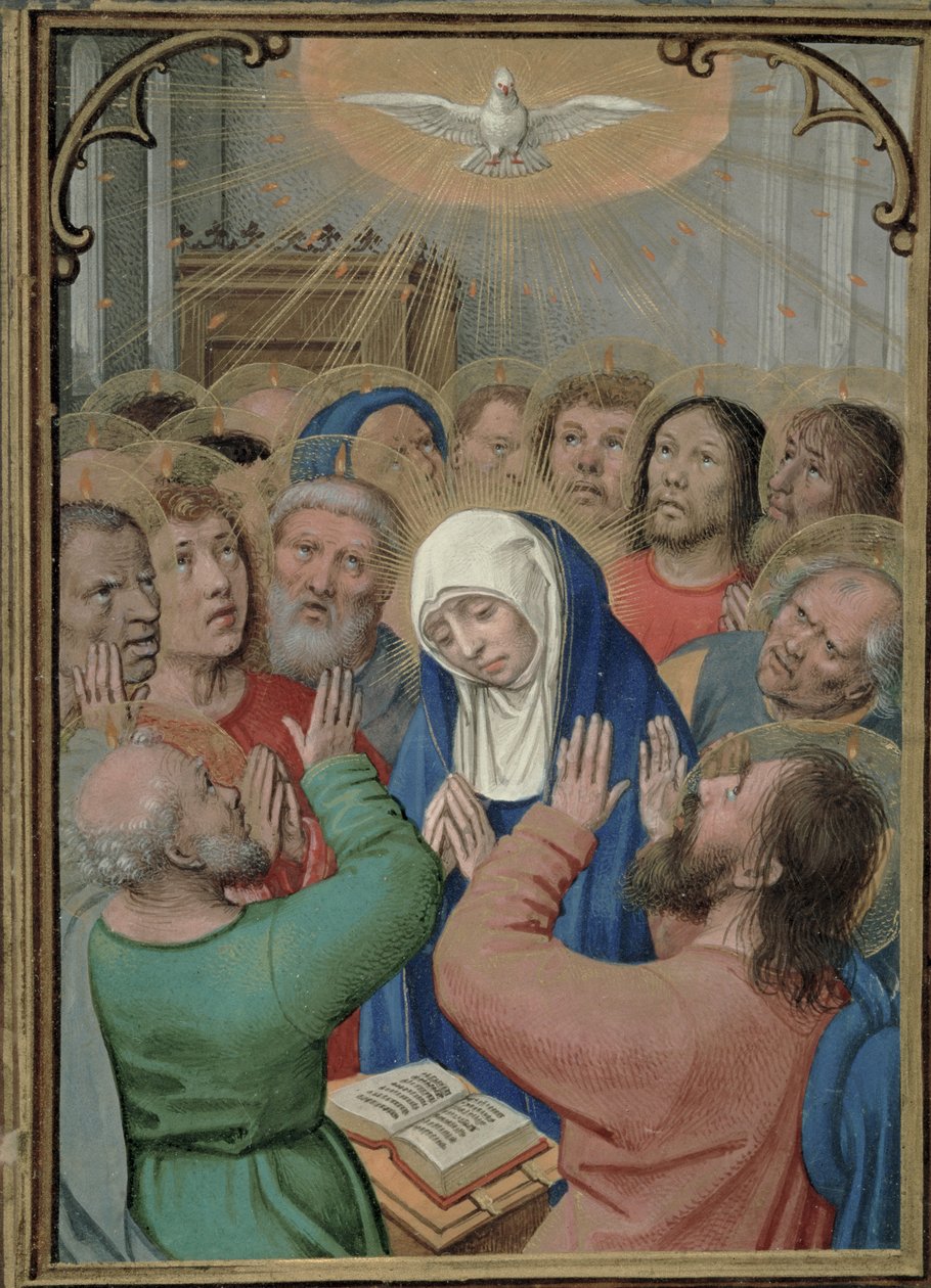 1,99 fol.42v pinse, ca. 1530 av Simon Bening